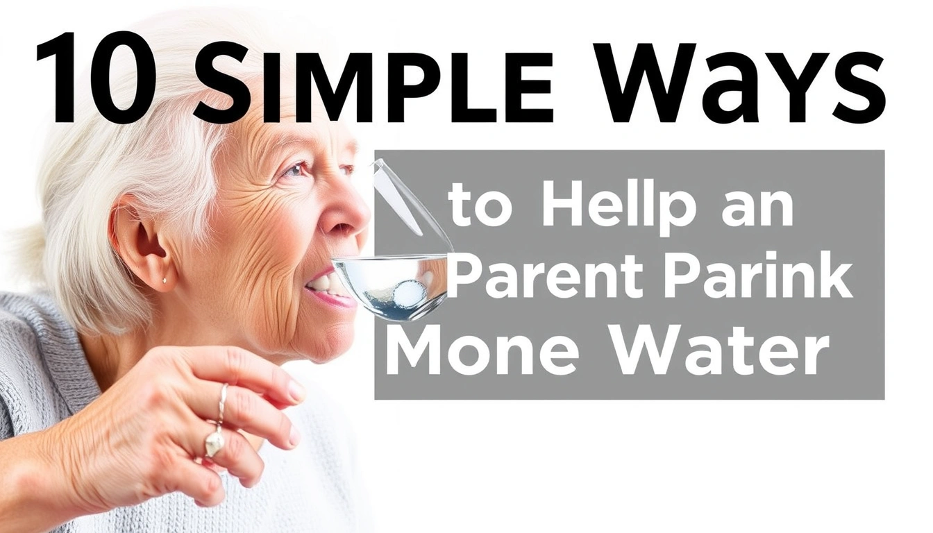 10 Simple Ways to Help an Elderly Parent Drink More Water 10 Simple Ways to Help an Elderly Parent Drink More Water