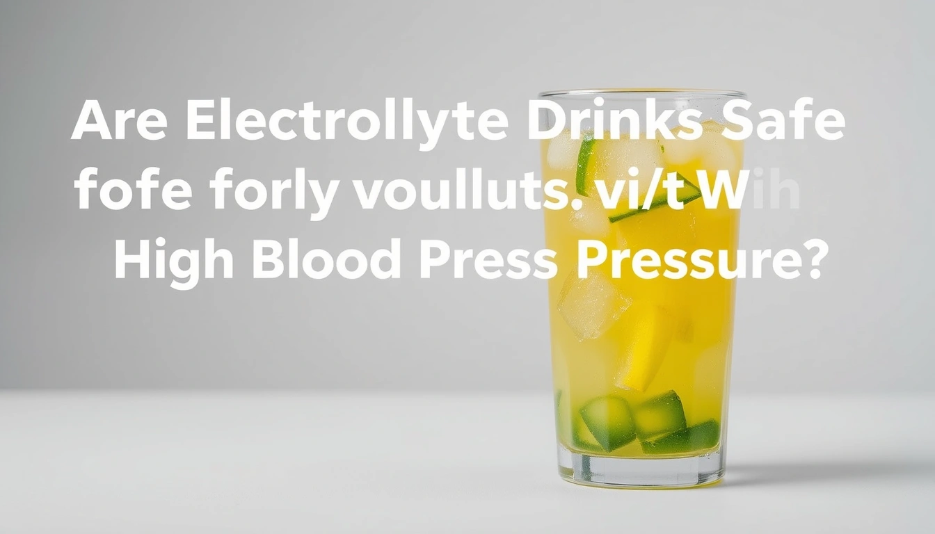 Are Electrolyte Drinks Safe for Elderly Adults With High Blood Pressure Are Electrolyte Drinks Safe for Elderly Adults With High Blood Pressure