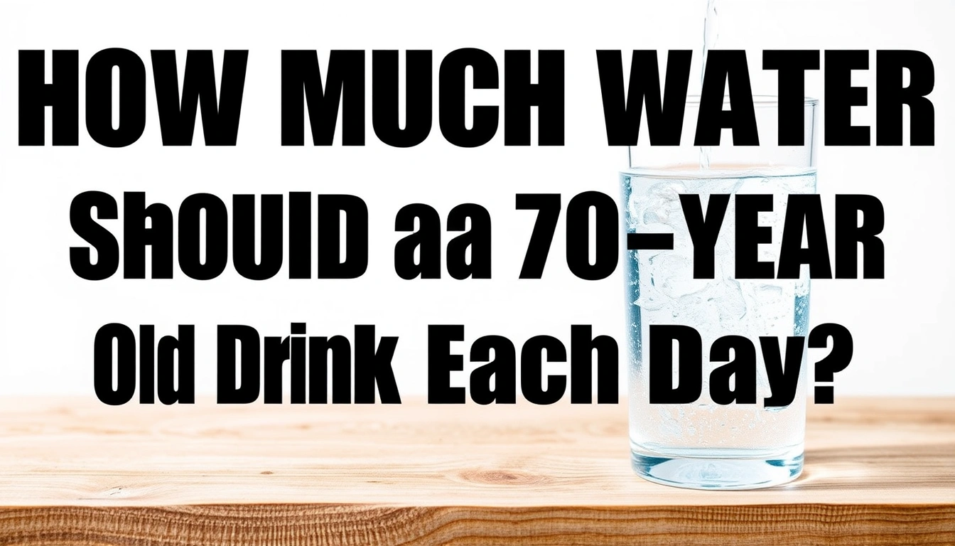 How Much Water Should a 70-Year-Old Drink Each Day
